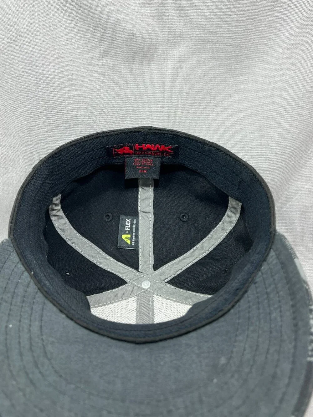 Tony Hawk Signature A-Flex S/M Hat Black Plaid Checkered Skateboarding Y2K Cap